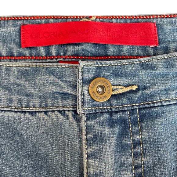 Slimming Look Boot Cut Stretch Jeans Gloria Vanderbilt Plus Size 18W Light Wash - Picture 10 of 16